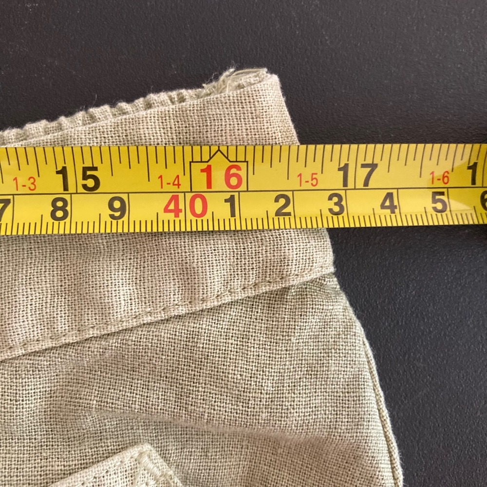 Sage Green Linen Blend Button Front Midi Skirt L Universal Thread Boho Coastal - Picture 11 of 12